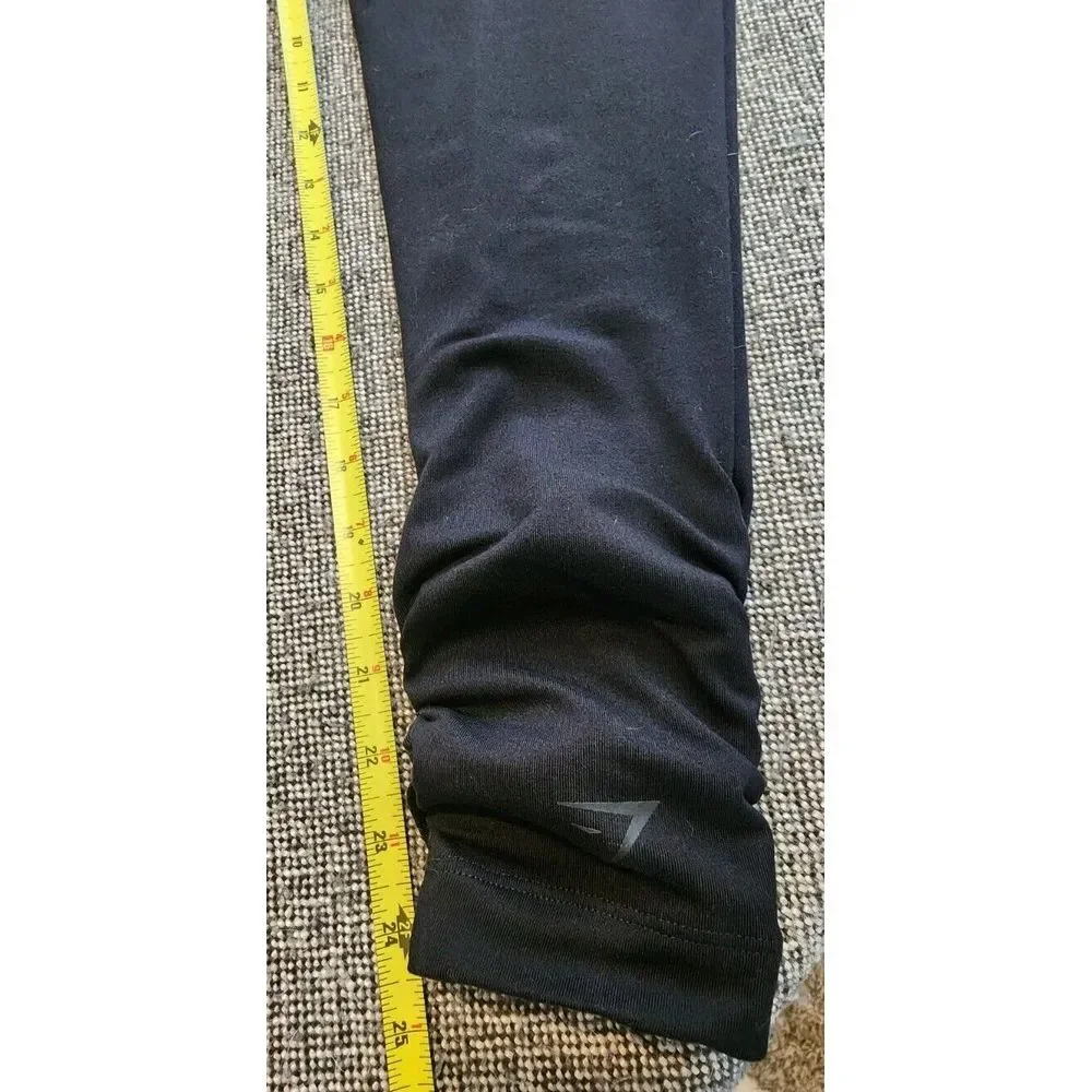 Gymshark X Whitney Summers V2 Black Sweats Ankle Ruching Drawstring XS NEW Joggr